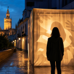 Acción de sensibilización en Sevilla sobre explotación sexual y riesgos de los entornos digitales, sin textos legibles en la imagen